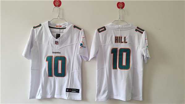 Womens Miami Dolphins #10 Tyreek Hill White F.U.S.E. Vapor Untouchable Football Stitched Jersey(Run Small)